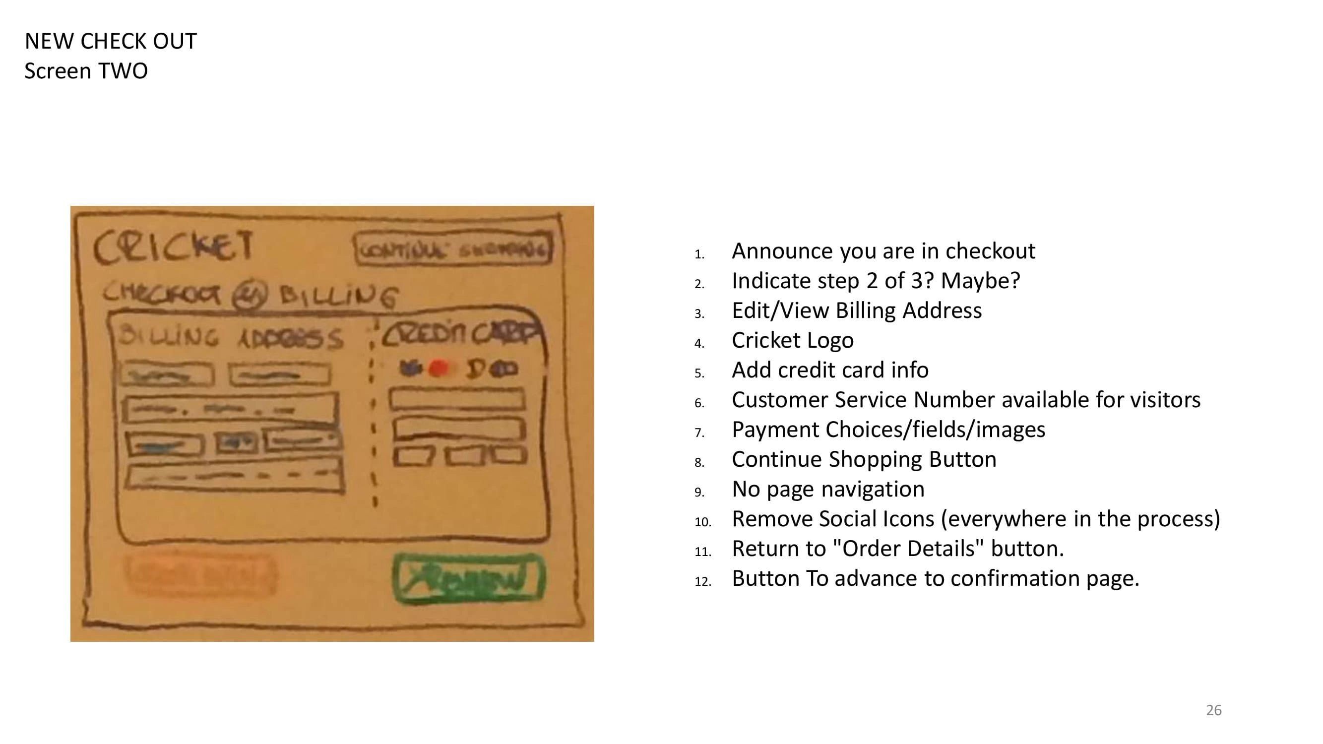 Checkout billing analysis and actionable itmes
